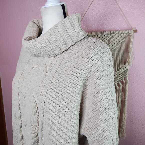 Seven | Cozy Cream Turtleneck Sweater XXL - Picture 4 of 7